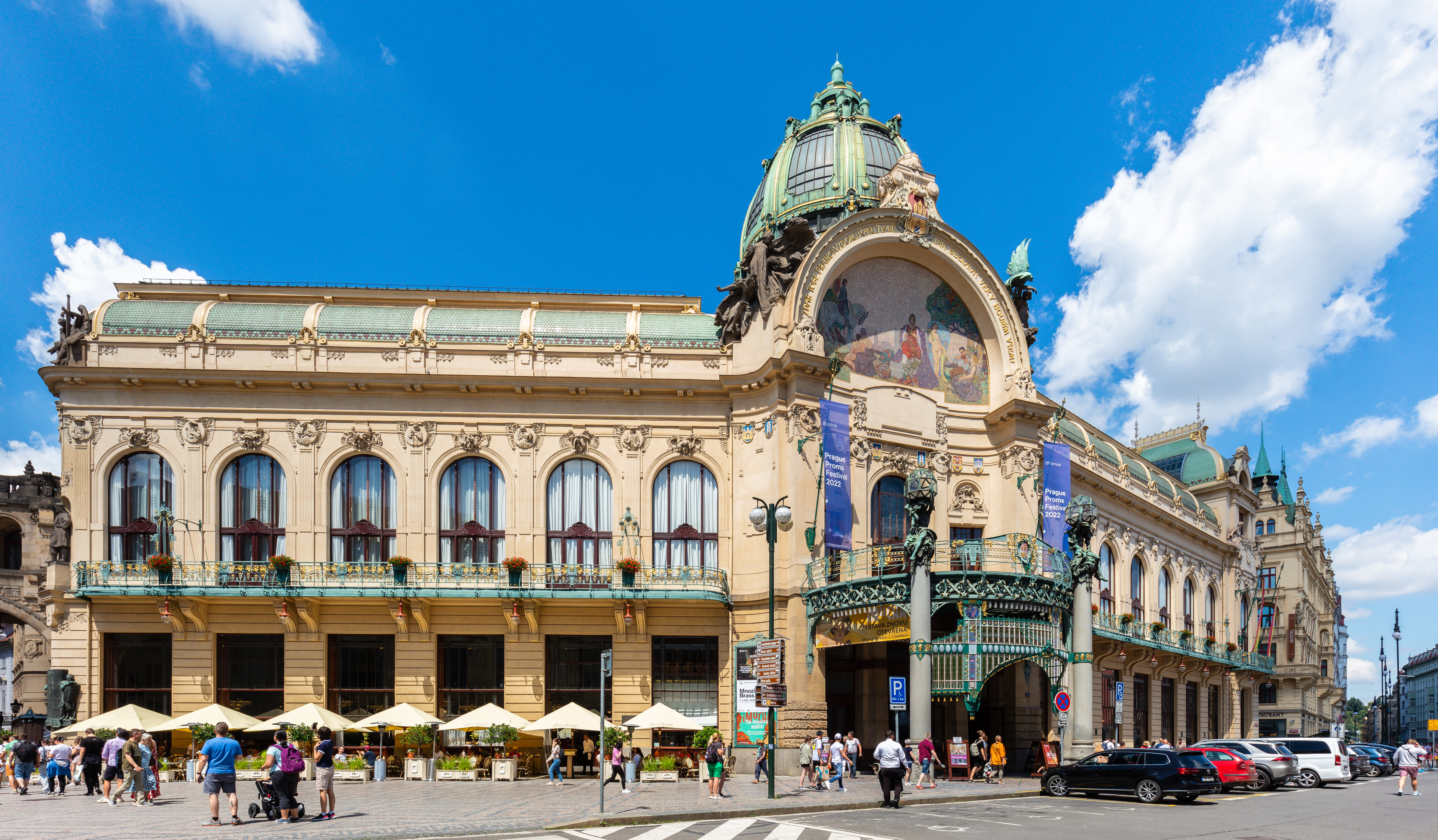 Municipal House in Prague, home to classical concerts and art nouveau architecture