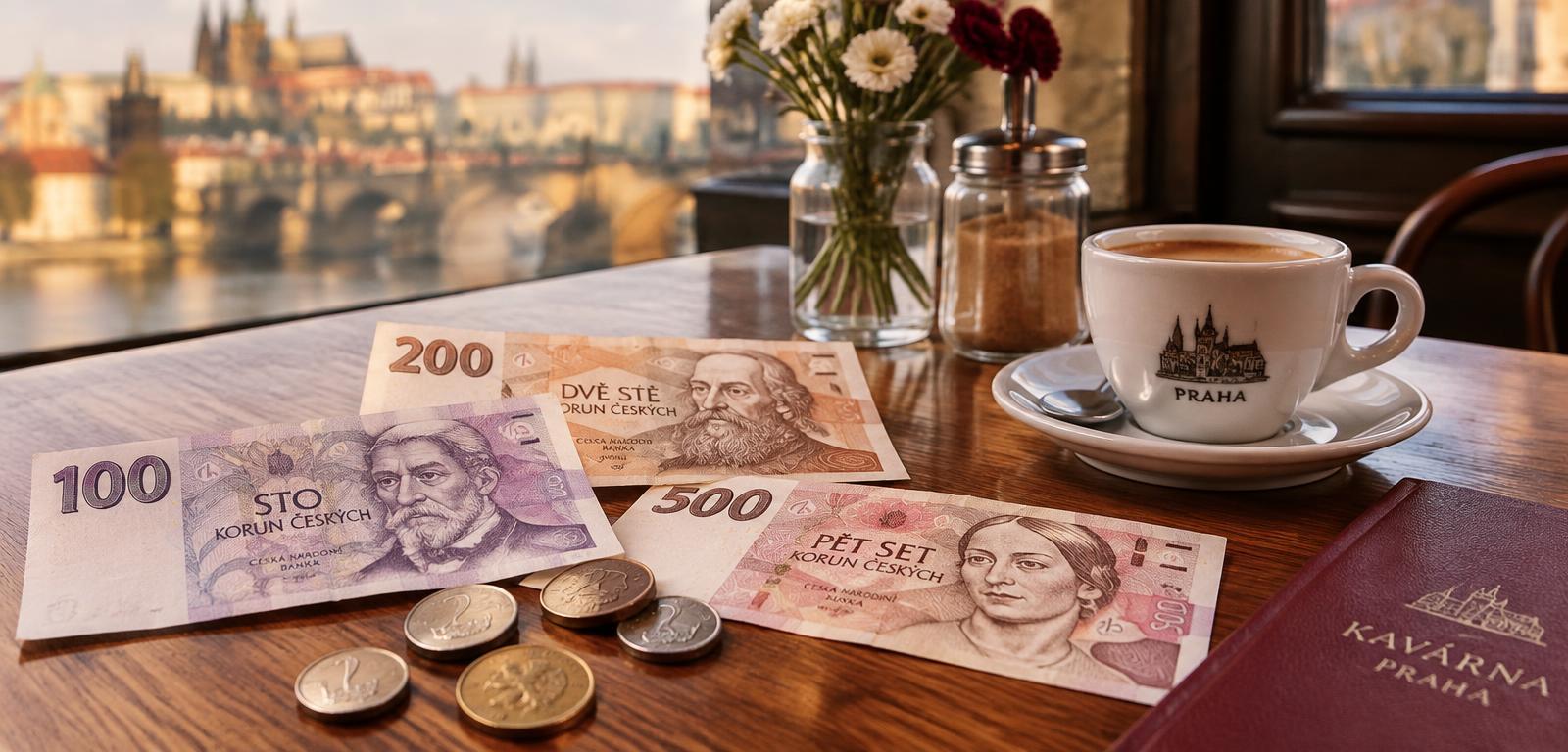 Czech koruna banknotes and coins